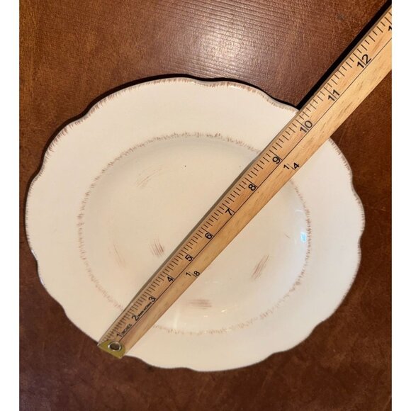 Ballard Designs Scalloped Edge Dinner Plate - Picture 4 of 4